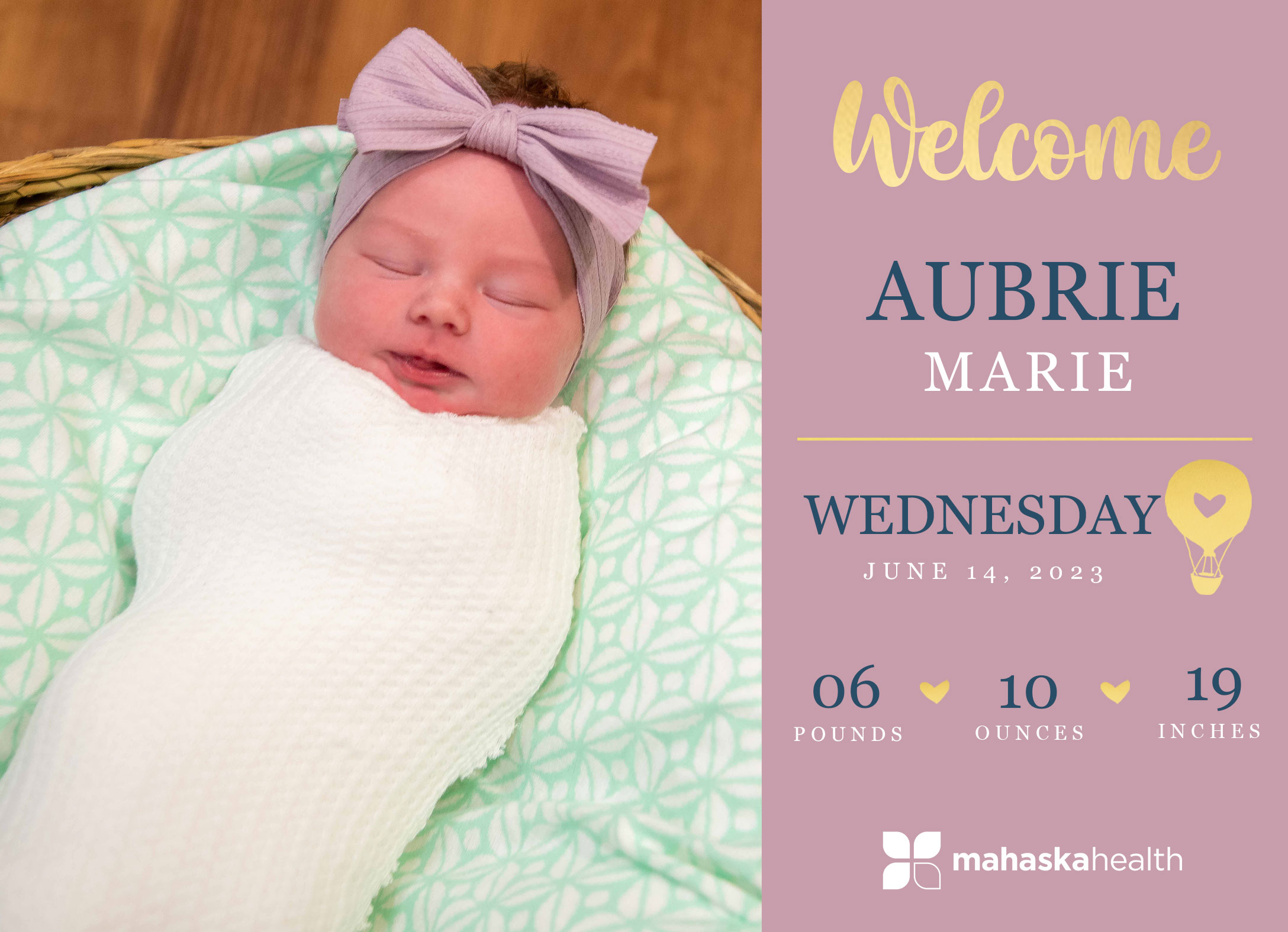 Welcome Aubrie Marie! 2