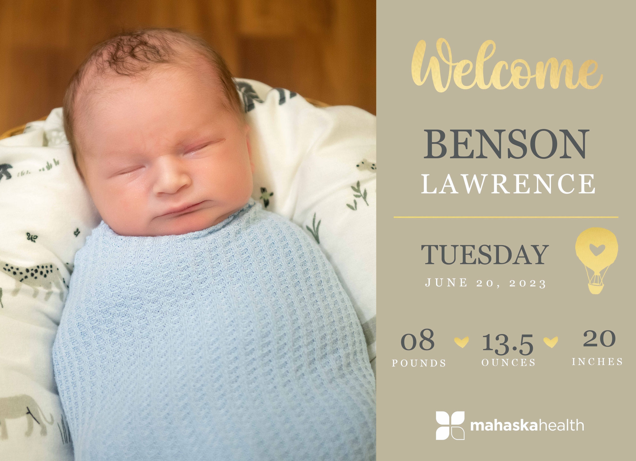 Welcome Benson Lawrence! 2