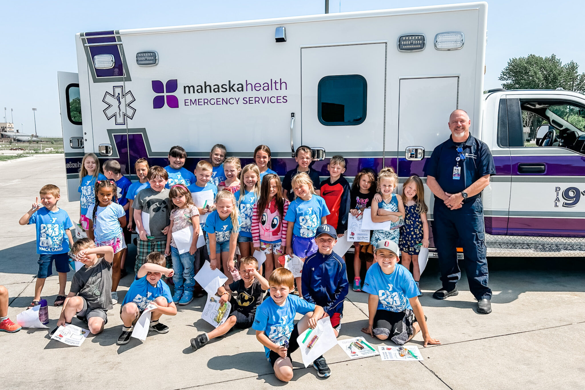 YMCA outreach safety Mahaska Health Ambulance