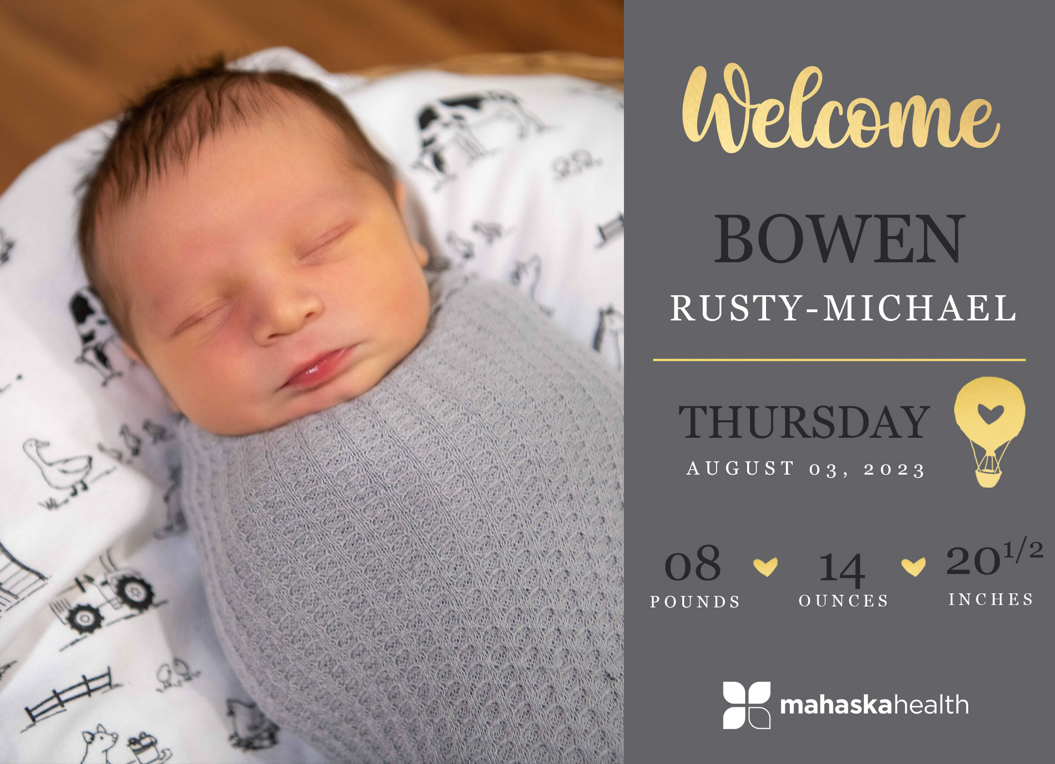 Welcome Bowen Rusty-Michael! 2