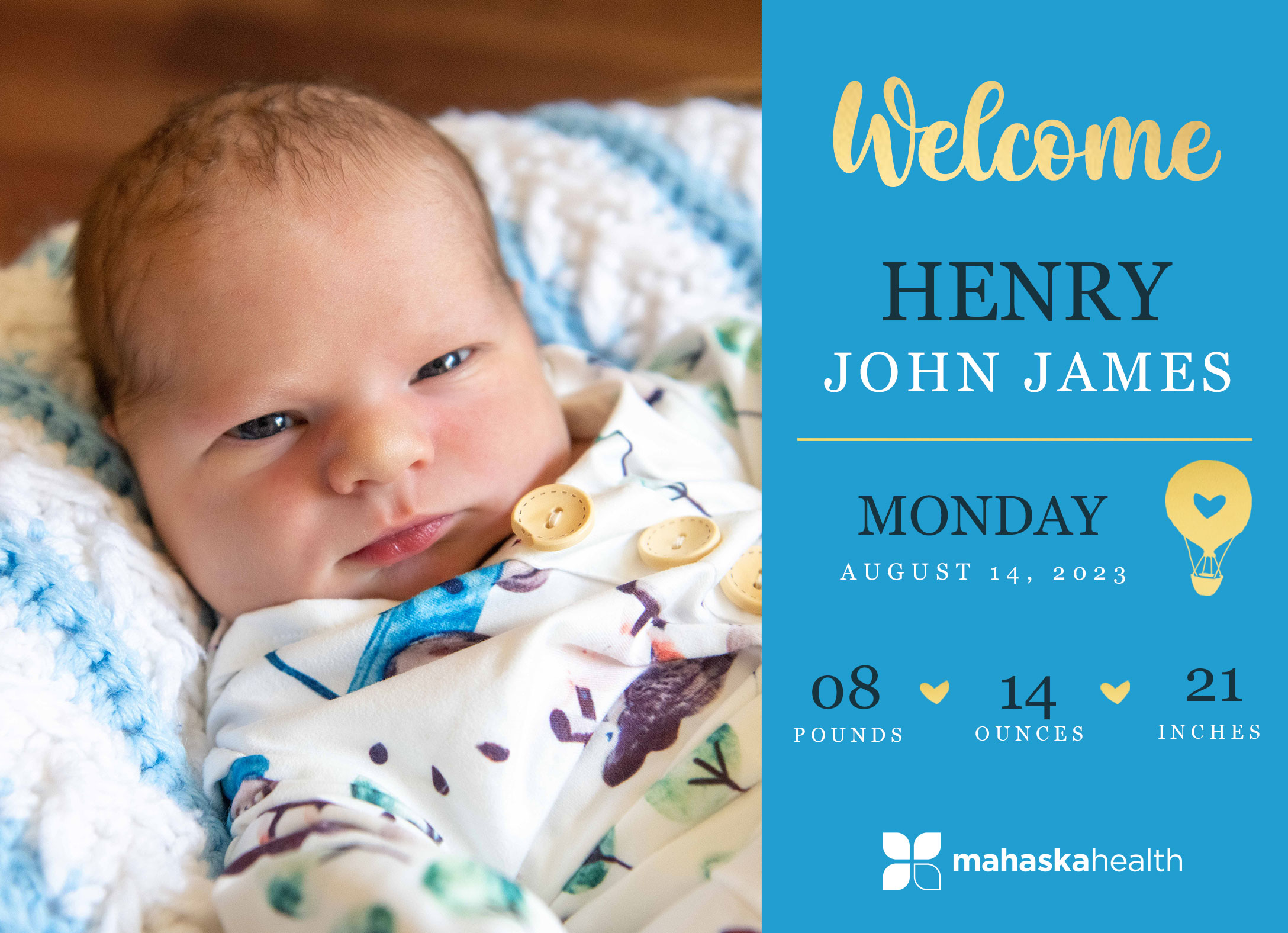 Welcome Henry John James! 2