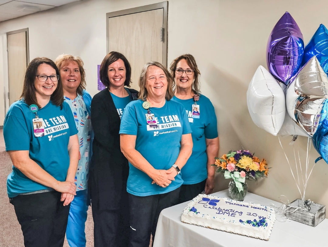 Mahaska Health Durable Medical Equipment Team Celebrates 10 Year Anniversary 1