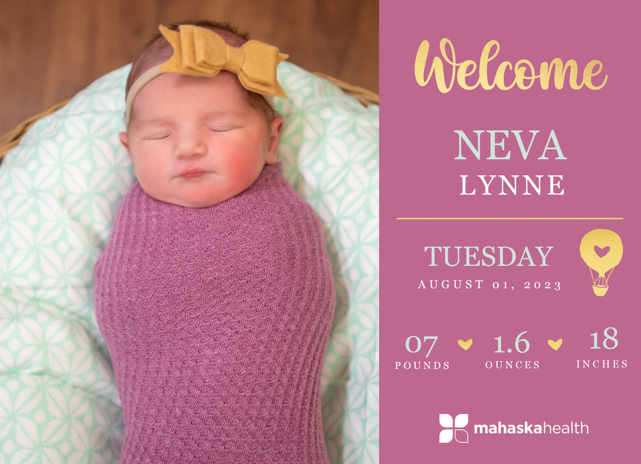 Welcome Neva Lynne! 2