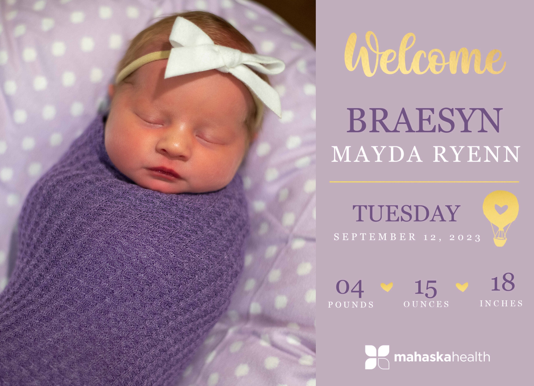 Welcome Braesyn Mayda Ryenn! 2