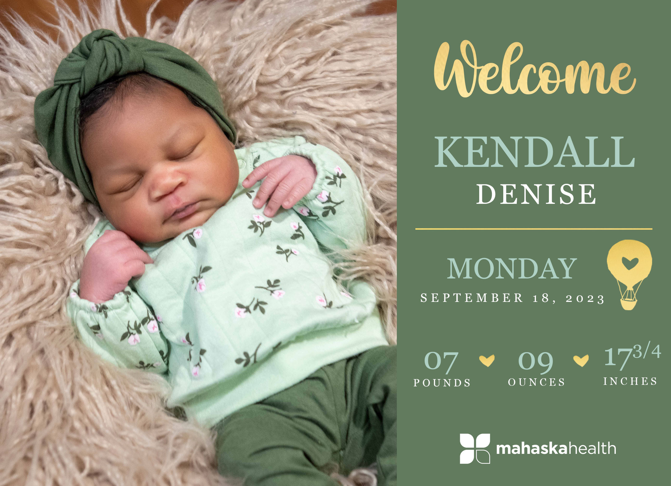 Welcome Kendall Denise! 2