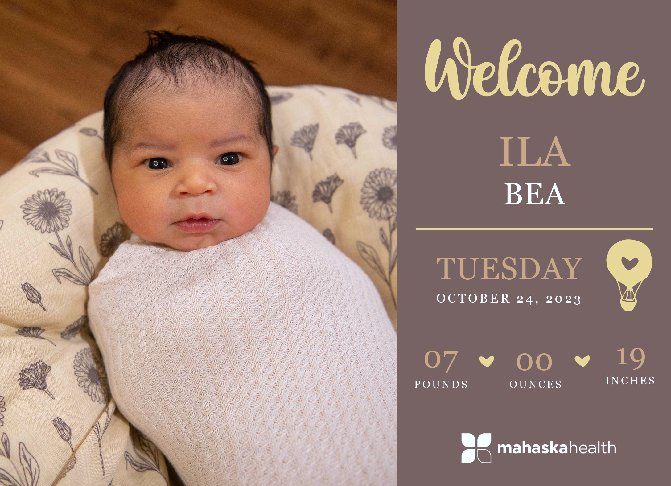 Welcome Ila Bea! 2