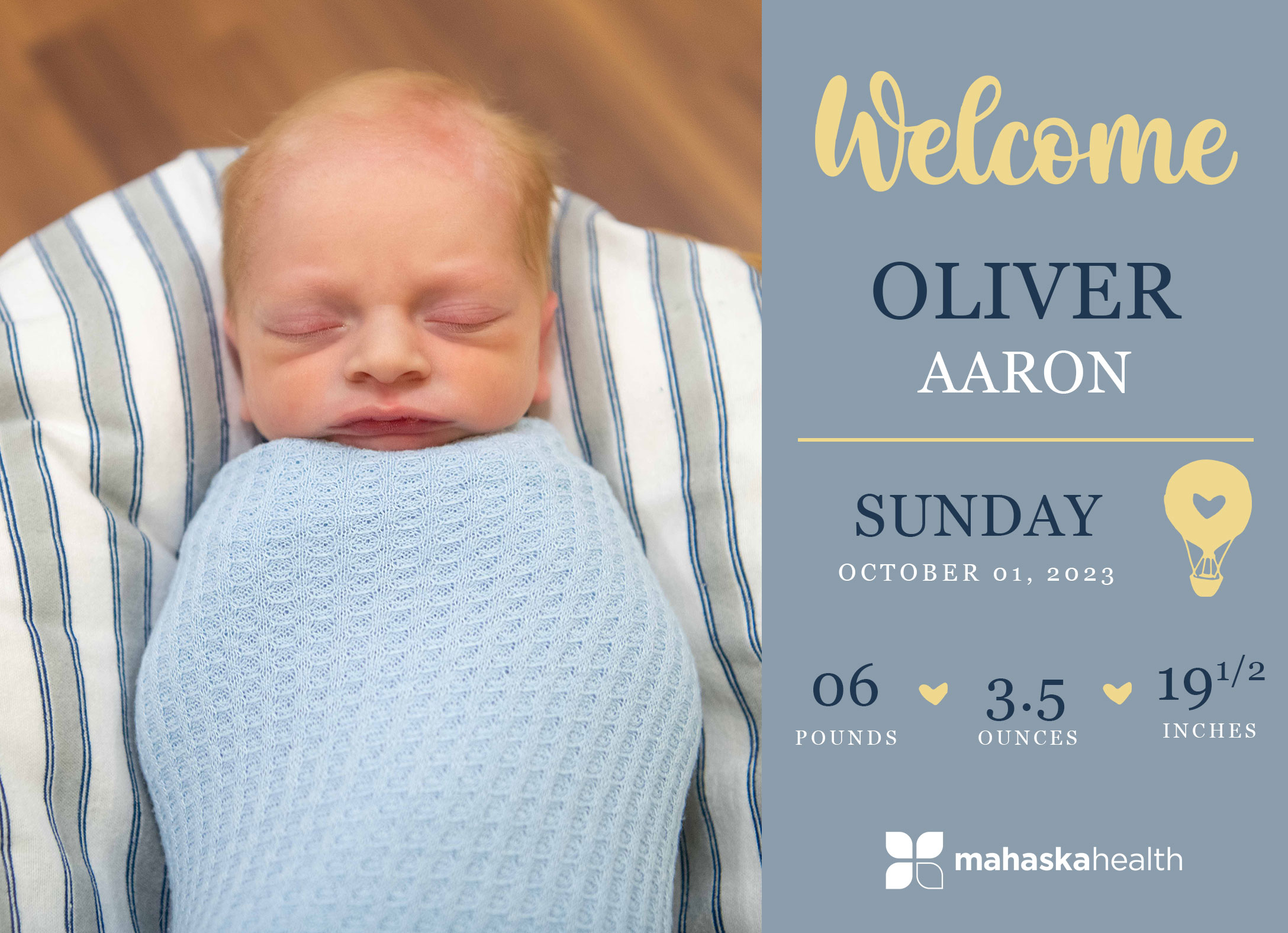 Welcome Oliver Aaron! 2