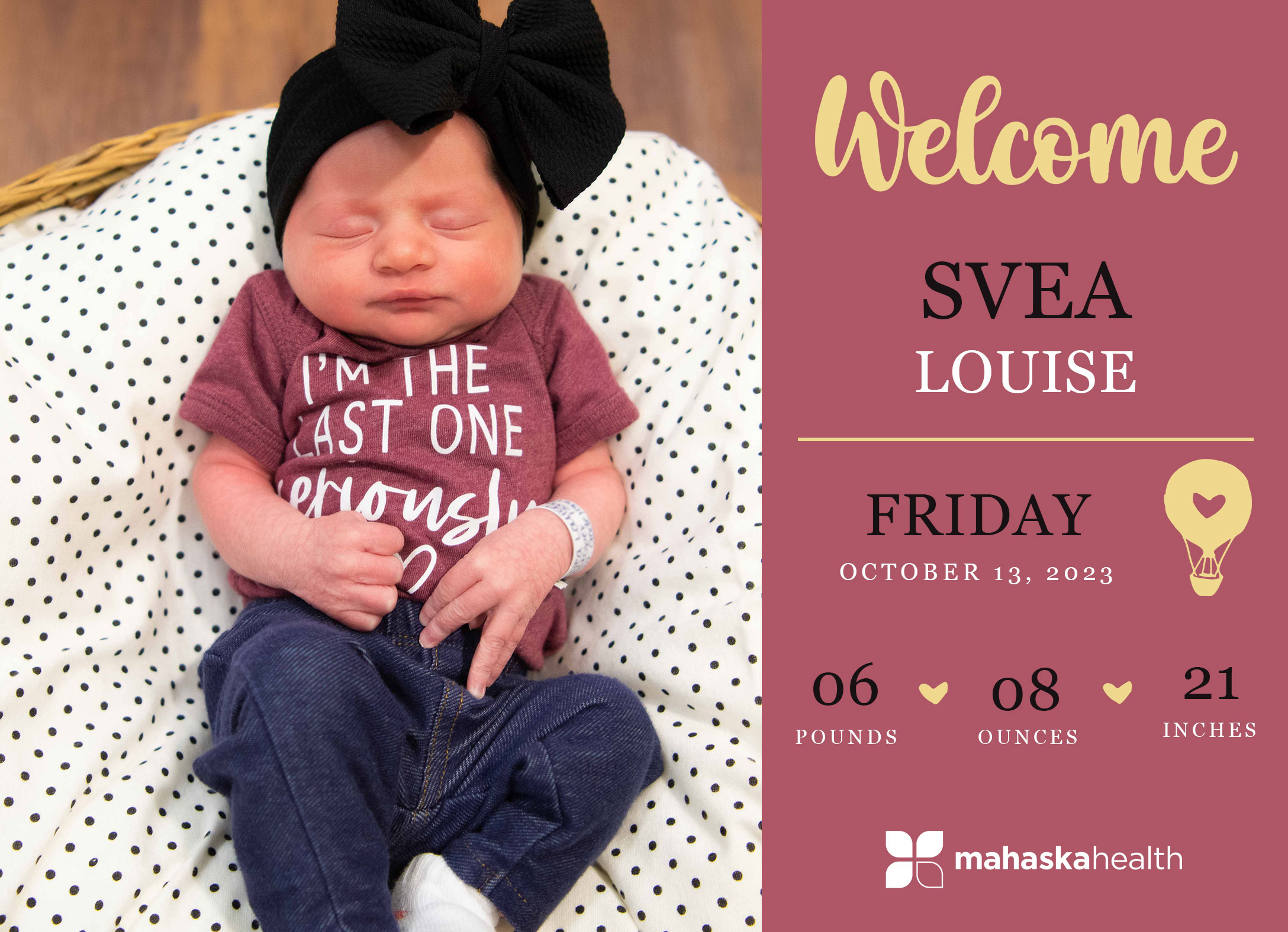 Welcome Svea Louise! 2