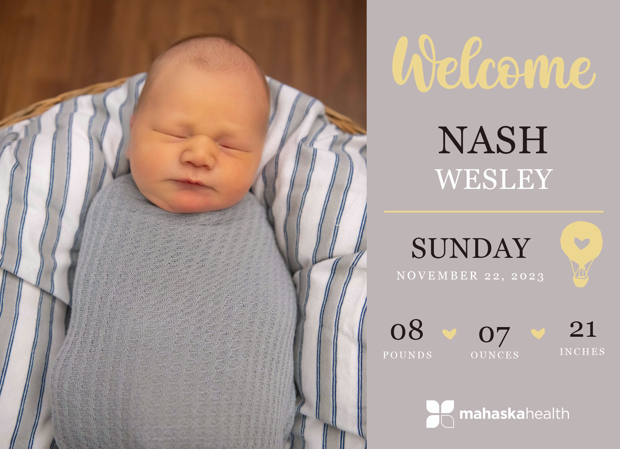 Welcome Nash Wesley! 2