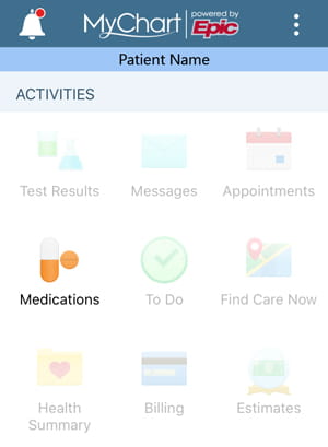 Refill your prescription through MyChart 1