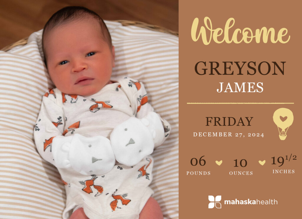 Welcome Greyson James! 2