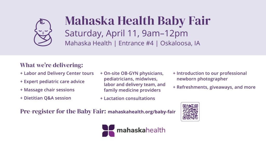 Mahaska Health Invites Community to 5th Annual Baby Fair 1