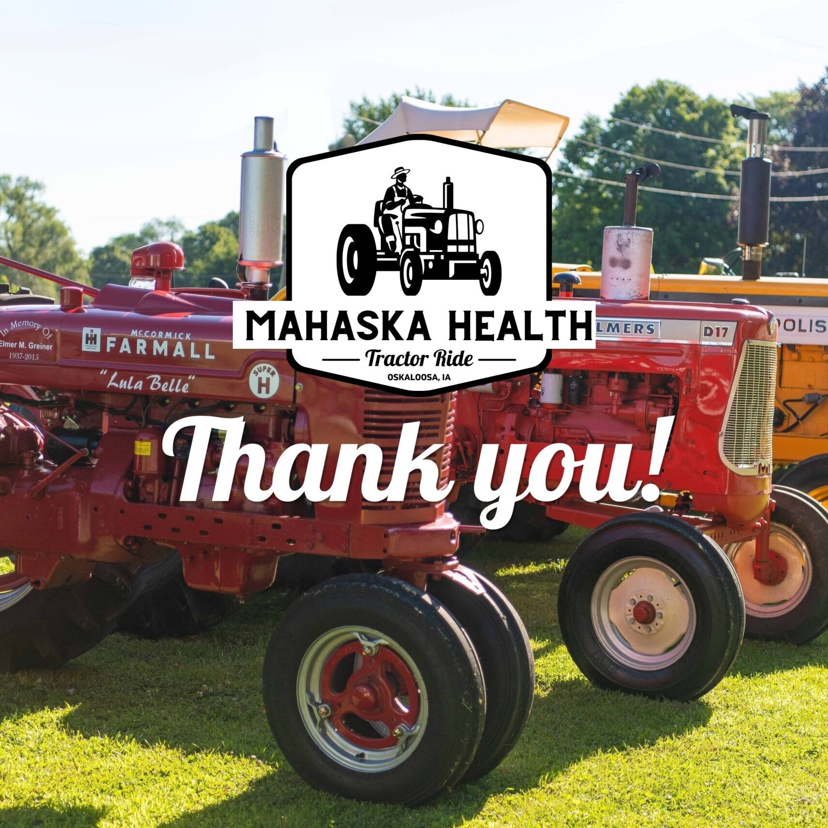 2026 Mens Health Tractor Ride Thank you